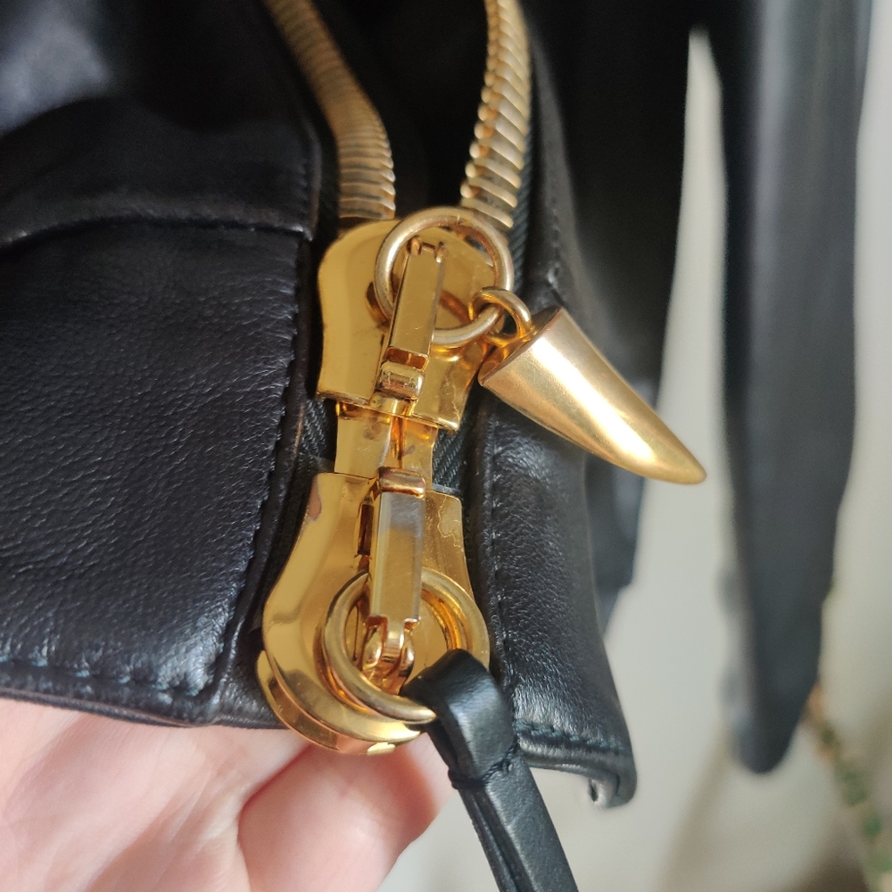 Giuseppe Zanotti Lamb Leather Hoodie Sweater Bomber Jacket - Picture 12 of 12